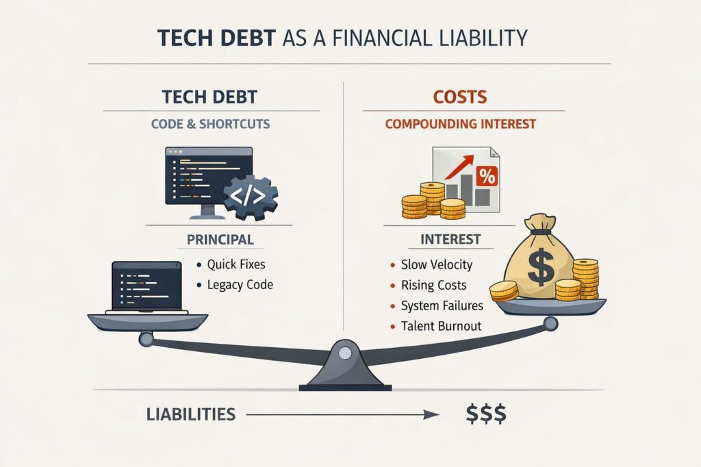Technical debt iceberg