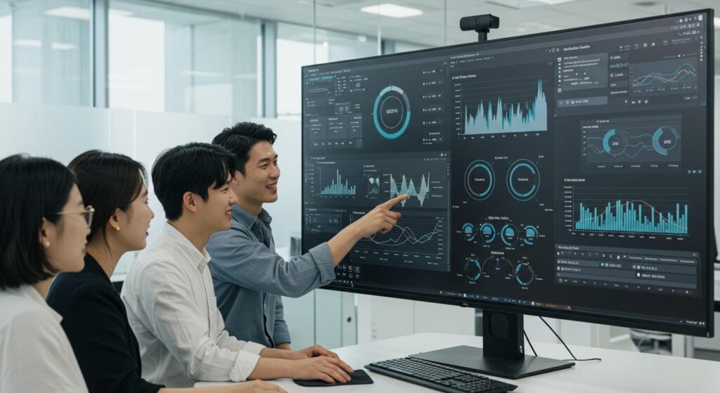 Analytics team evaluating a proof of concept before production deployment