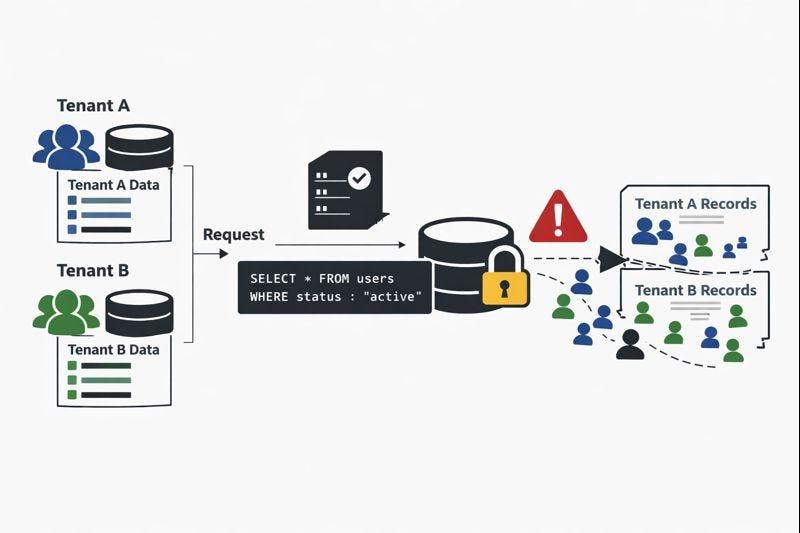 Automated cross tenant security testing preventing one customer from accessing another customer's data