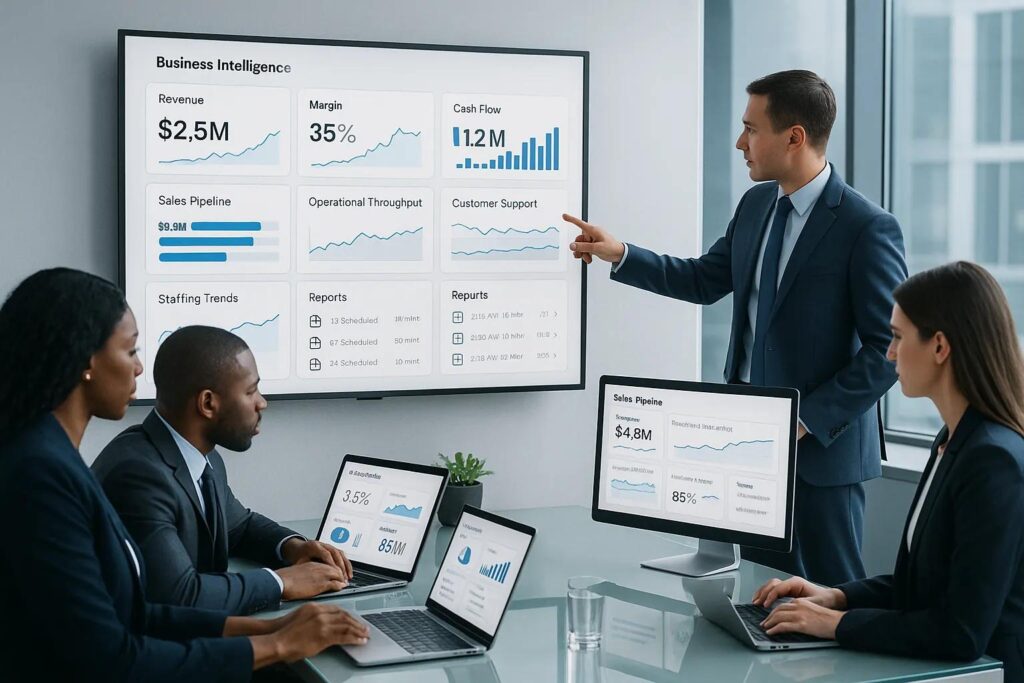 Bi team building and testing a pilot business intelligence dashboard