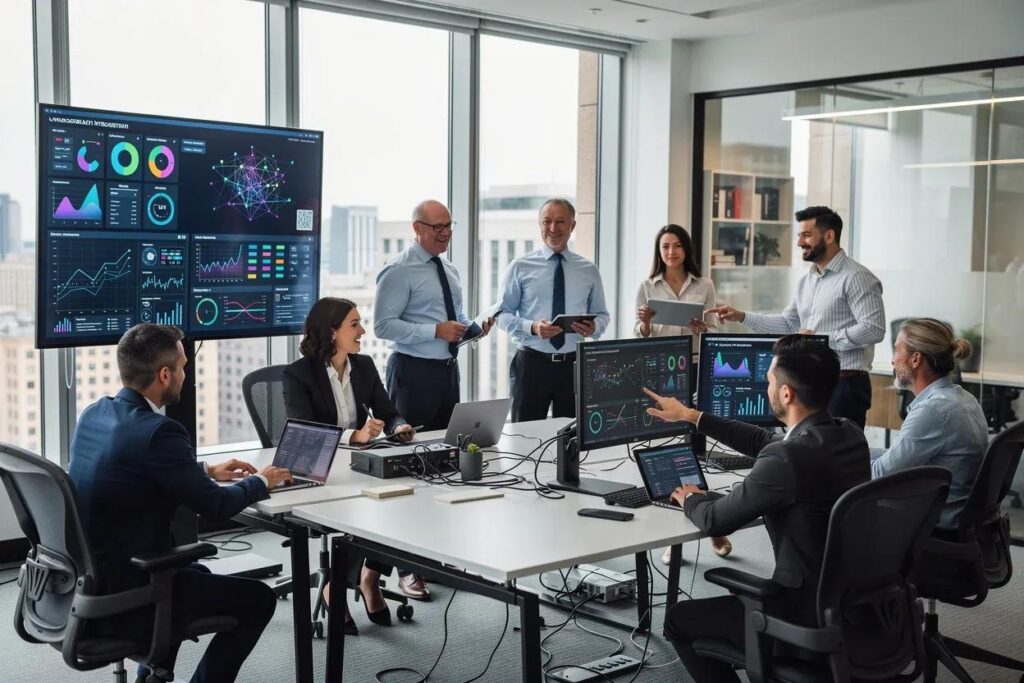 Business and data engineering teams reviewing long term data platform operations