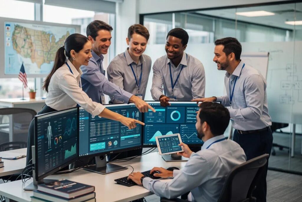Data engineering team integrating customer data from multiple business systems