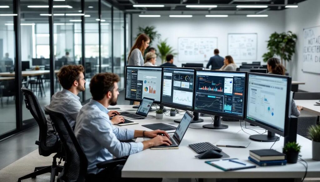 Data engineering team monitoring security data quality and pipeline reliability