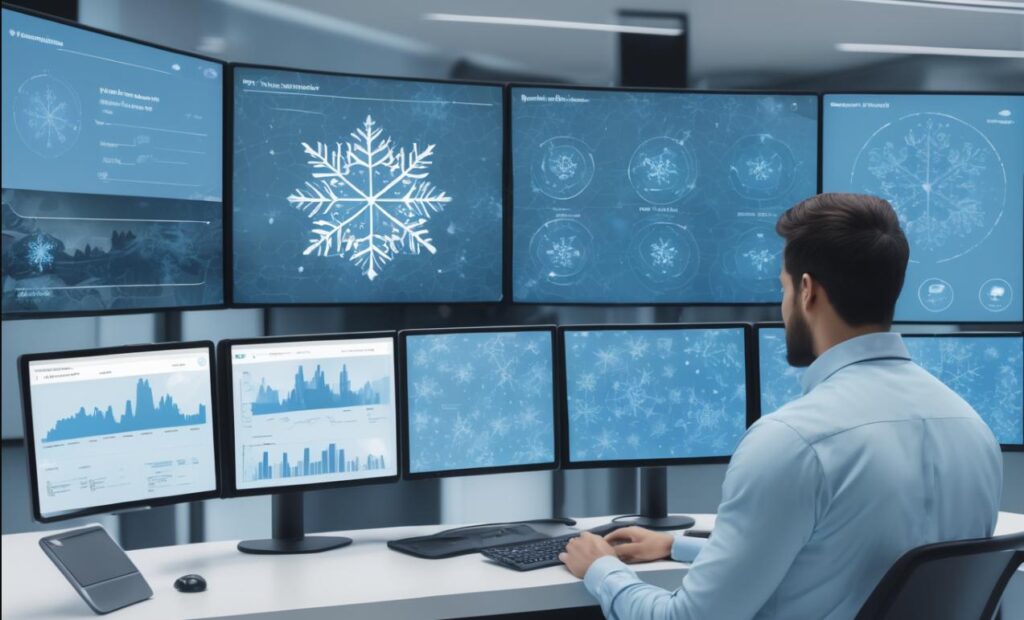 Data engineers analyzing cloud data warehouse sizing runtime and query performance