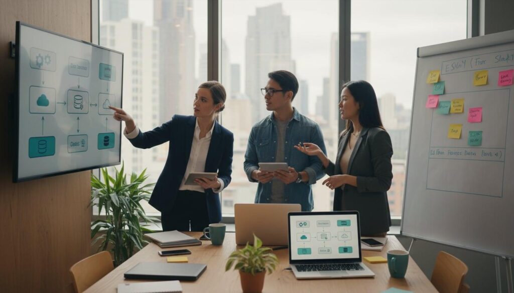 Data engineers designing a hybrid etl and elt integration architecture