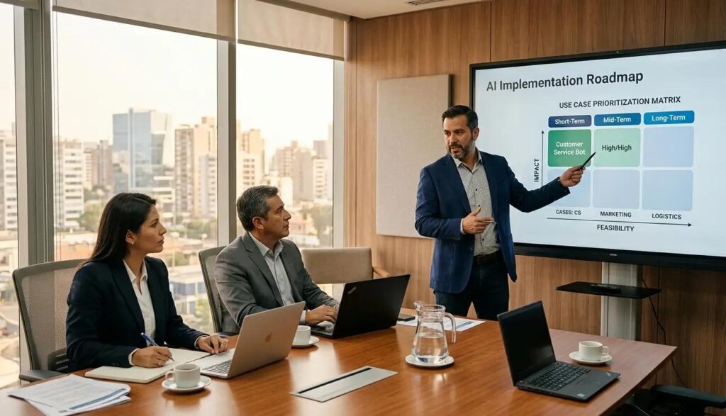 Enterprise team planning a staged ai data readiness roadmap