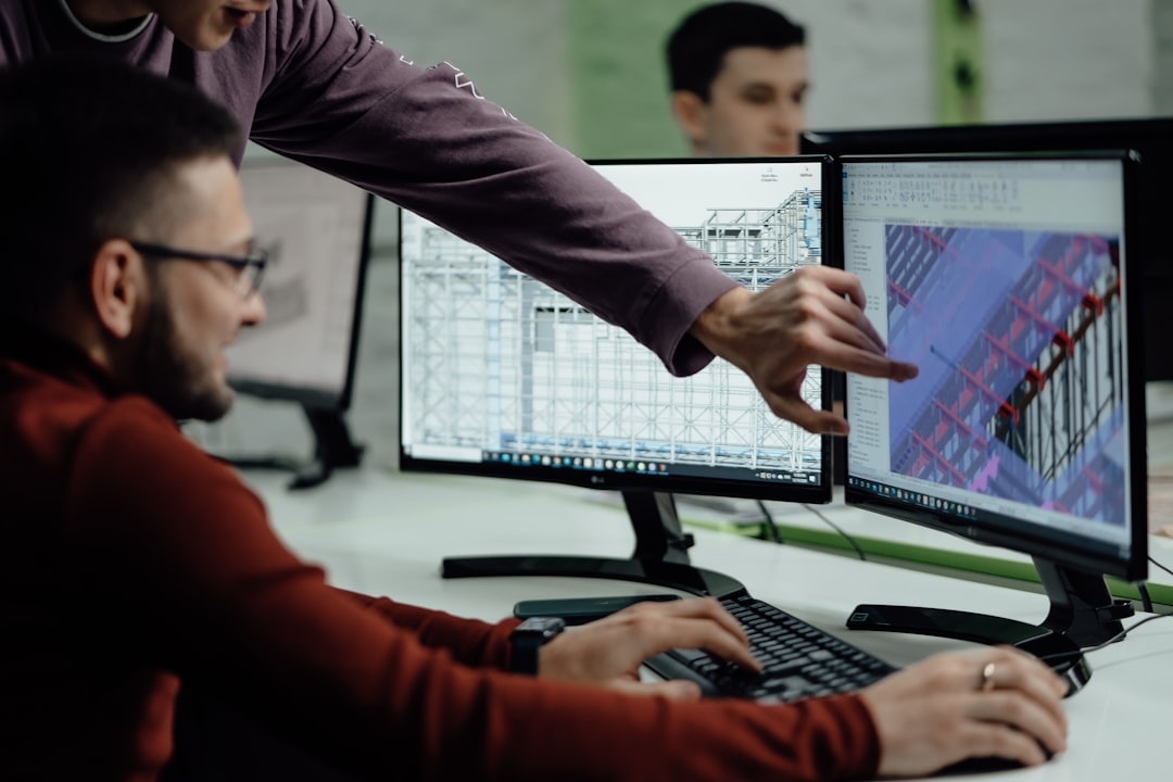 Engineer analyzing application performance data