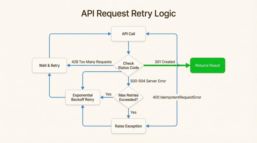 Api retry logic with exponential backoff idempotency and failure recovery