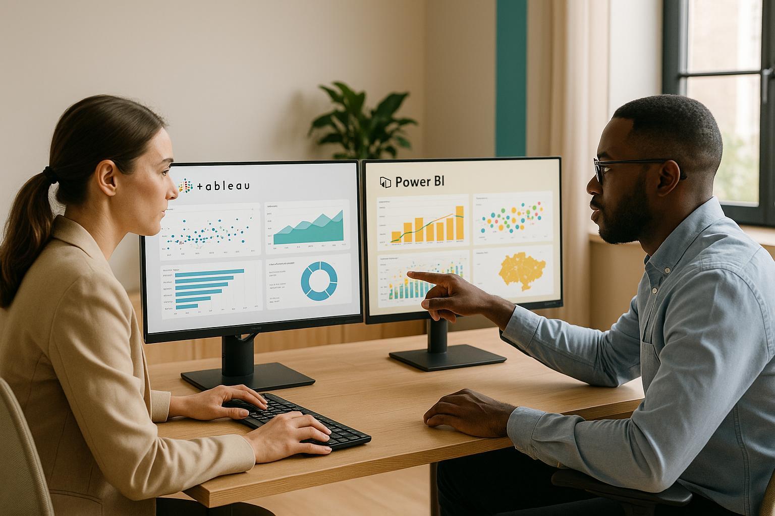 Business intelligence team planning a tableau to power bi migration