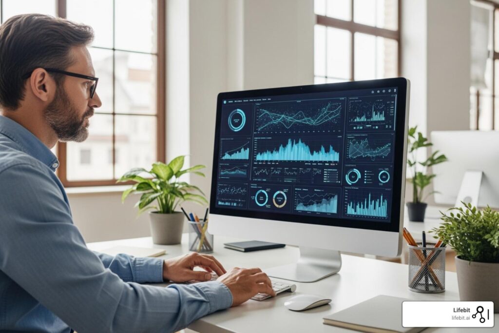 Custom charting layer for native saas product analytics and user experience