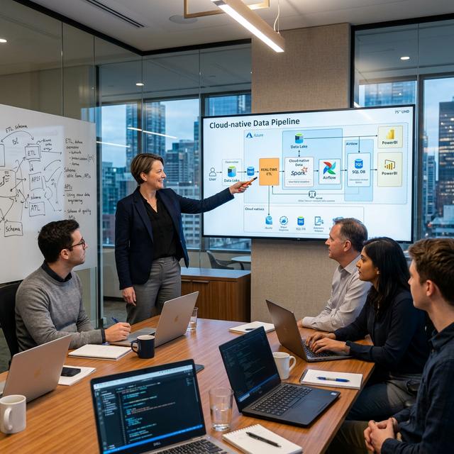Data engineer monitoring a scheduled batch data synchronization pipeline