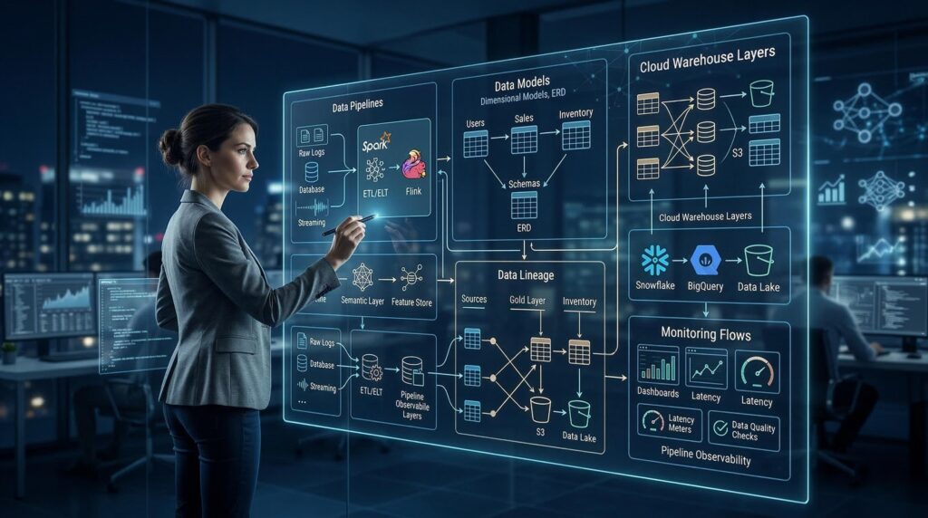 Data engineering team evaluating snowflake pipeline architecture cost freshness and reliability