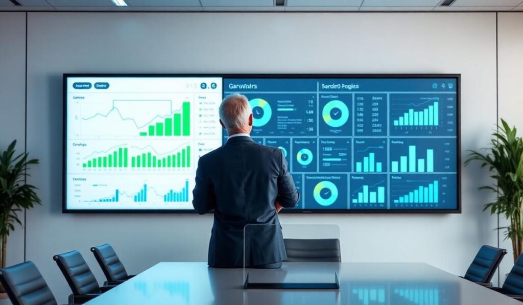 Executive dashboard showing data freshness and business intelligence metrics