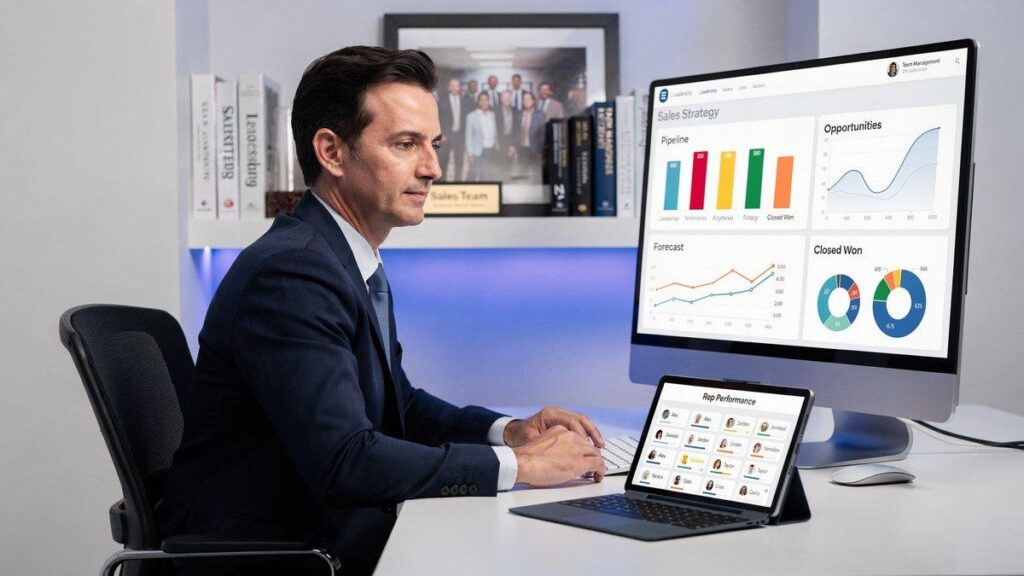 Executive sales dashboard with data freshness sla and kpi monitoring