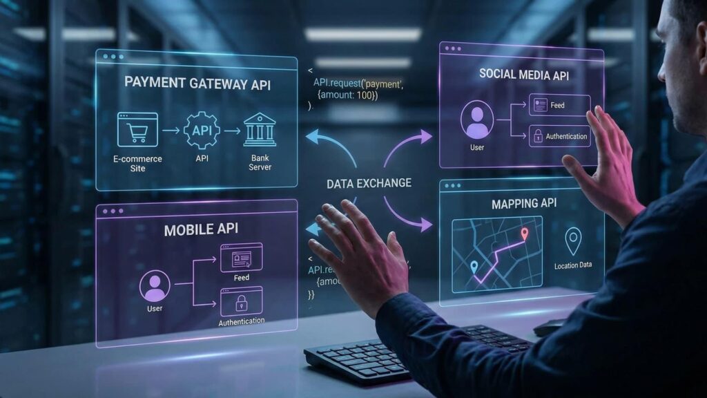 Real time api integration connecting business applications and data systems