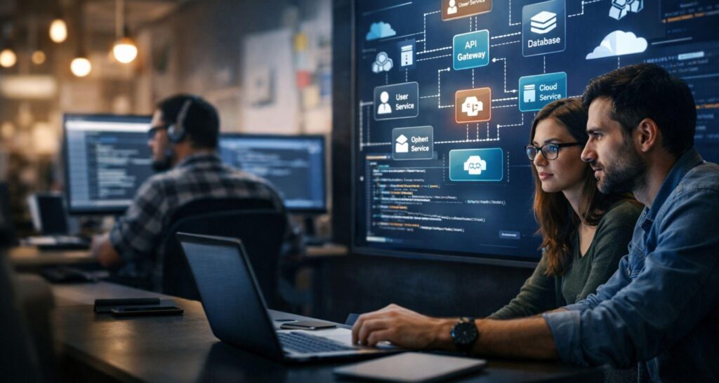 Software architects designing secure quickbooks field service integration architecture