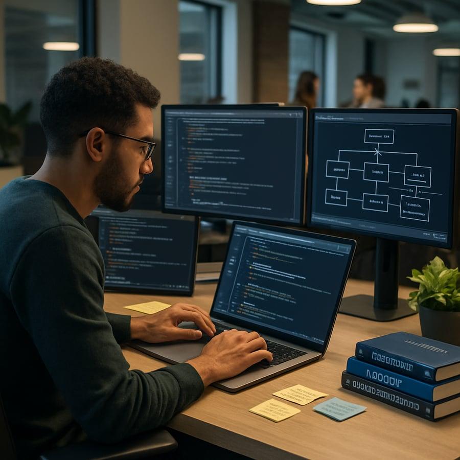 Software engineer designing a reusable enterprise integration architecture