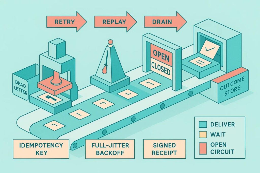 Webhook retry replay deduplication and recovery architecture for saas integrations
