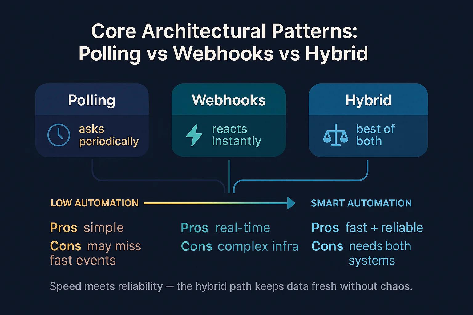 Webhook vs polling for saas integrations and automation